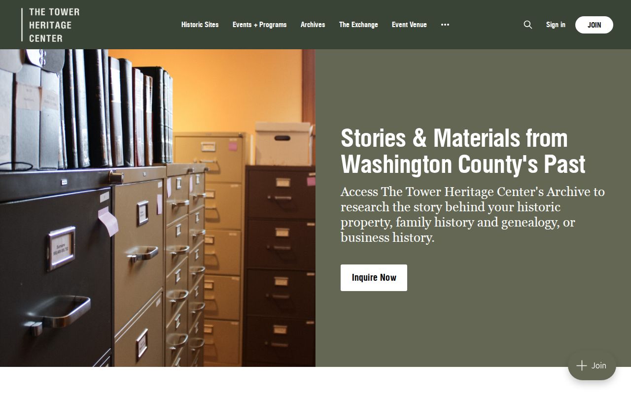 Tower Heritage Center archives and research services in West Bend